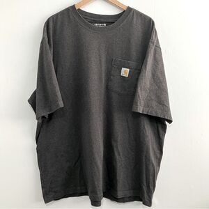 Carhartt T Shirt Men Size 2XL Grey Short Sleeve